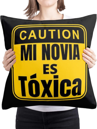 Cojin Almohada Mi Novia Es Toxica Diseño Unico Hogar