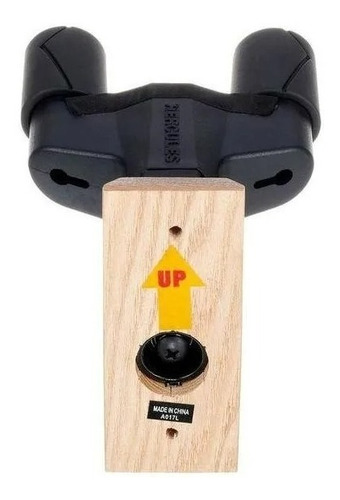 Suporte P/ Guitarra De Parede Com Trava Ags Hercules Gsp38wb Cor Preto