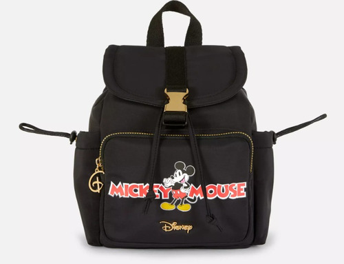 Mochila Negra Mickey Mouse Disney Oficial 