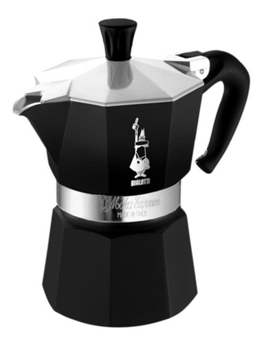 Cafeteira Italiana Moka Express Preta 6 Xícaras Bialetti