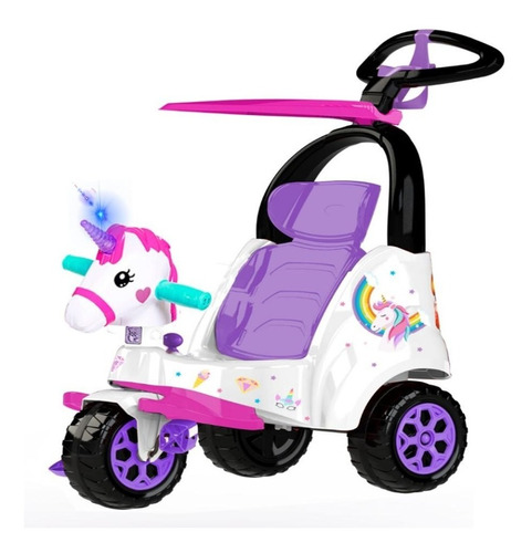 Triciclo Super Trike Unicornio Con Pedales Prinsel Nuevo 