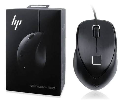 Mouse Hp Con Huella Digital 4ts44#aa, Interfaz Usb Alambrico