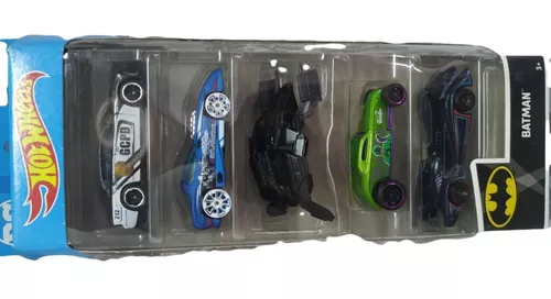 Carrinho Hot Wheels Pack Cartela C/ 5 - Edição Batman Mattel