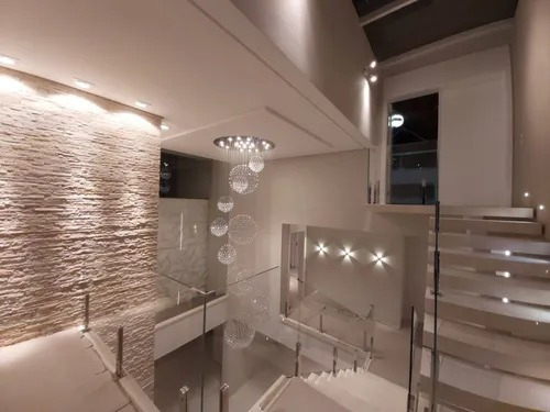 Plafon Cristal Yoda Esferas Ø100 Para Escadas E Hall Entrada
