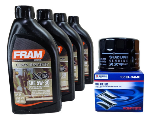 Kit Cambio Aceite Ignis 1.2 Aceite Fram 5w30 Filtro Origina