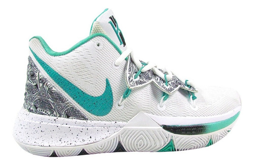 Zapato Deportivo Nike Kyrie 5 Blanco Con Verde