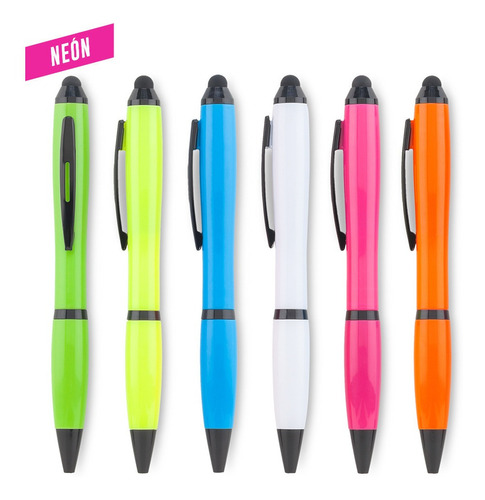 Ventura Stylus Neon En Plastico Clipmetalico Lapicero X3und