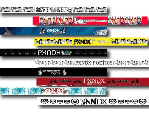 Pulseras Coleccionables - Pxndx (discografia 10 Pzas )