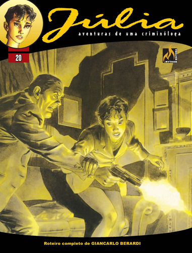 Júlia - Vol. 20: Céu negro, de Berardi, Giancarlo. Série Júlia - Formato Italiano (20), vol. 20. Editora Edições Mythos Eireli,Sergio Bonelli Editore, capa mole em português, 2021