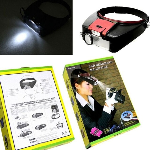 Imagen 2 de 4 de Cintillo Lupa Con Luz Led Profesional / Eshopviña