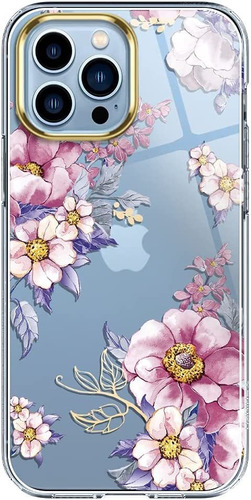 Funda Luolnh Para iPhone 13 Pro Max 6,7 2021 (flores Rosas)