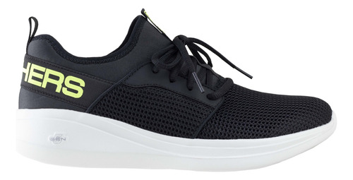 Tenis Urbano Skecher Gorun Fast 55103 Negro Limon Air Cooled