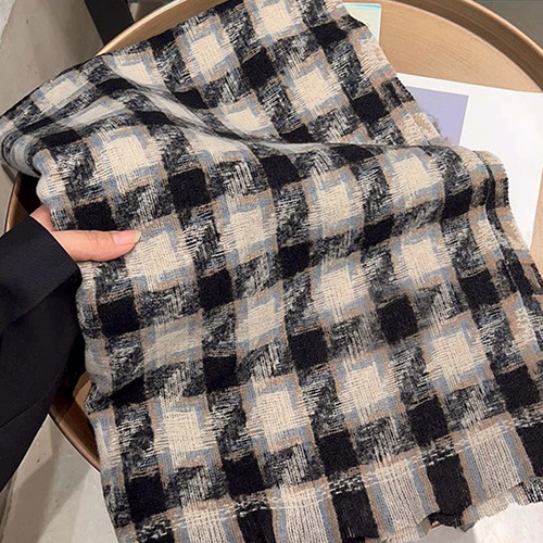 Bufanda Pashmina Para Dama Pata De Gallo Calientita
