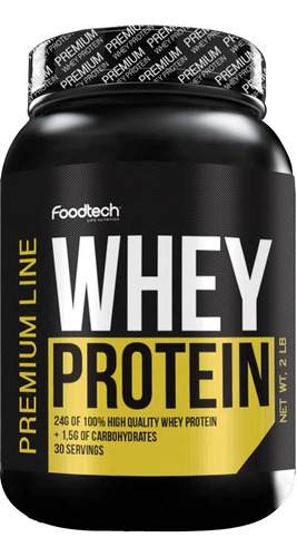 Whey Protein Premium Line 2 Lbs - Foodtech Smothie Vainilla Sabor Vainilla