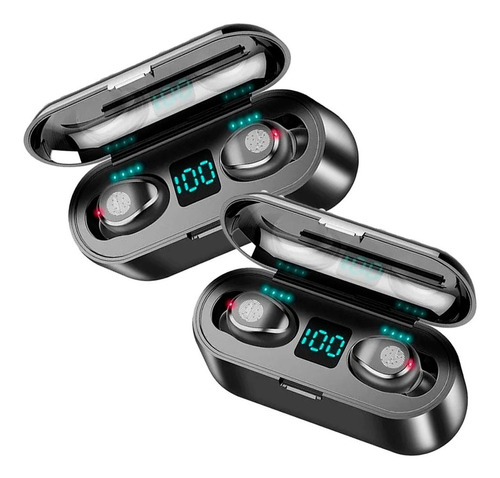 Combo X2 Audífonos Bluetooth 5.0 Estéreo Carga Tu Celular