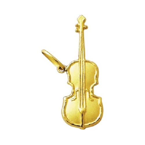 Pingente Violino Ouro18 Kilates Direto Da Fabrica