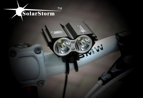 Solarstorm X2 5000lm 2x Cree Xml U2 Led Cycling Front Bicycl