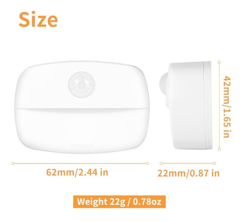 Luz Led Interior Con Sensor De Movimiento Luces A Pilas