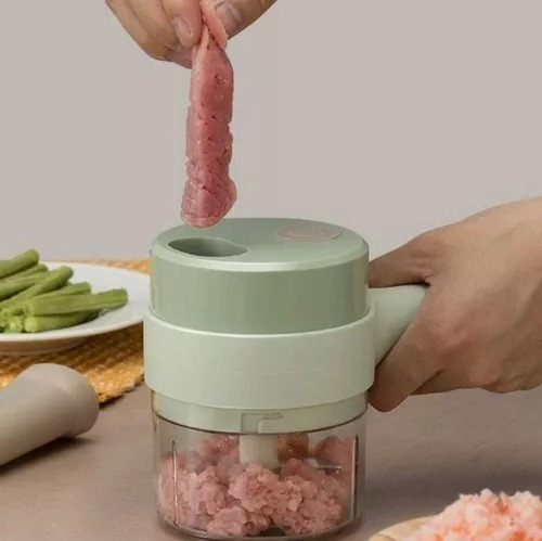 Imagen 9 de 10 de Cortador Picador Triturador Vegetales Eléctrico Usb Cepillo