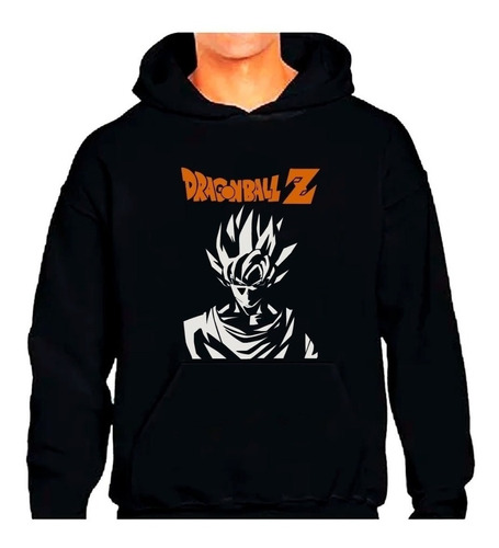 Poleron Estampado Con Diseño Dragon Ball Z Goku