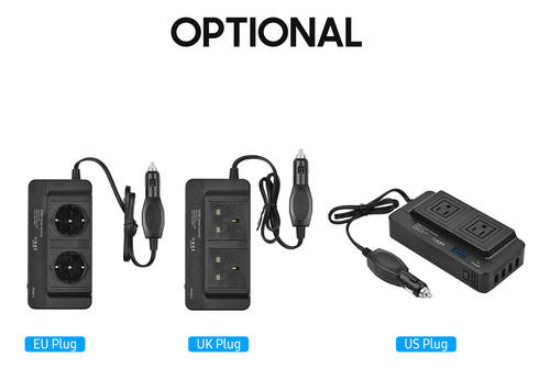 Inversor De Corriente Para Coche De 200 W, Convertidor Dc 12