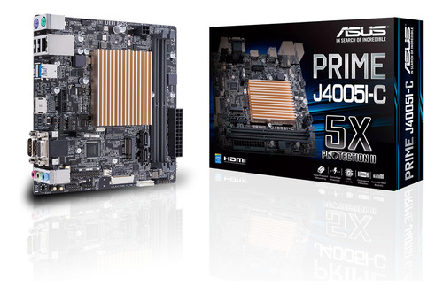 Placa Mãe Asus Mini Itx Prime J4005i-c/br Dual Core Ddr4