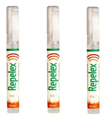 3x Repelente Mosquito Repelex Pen 10%deet10 Ml Envío Gratis 