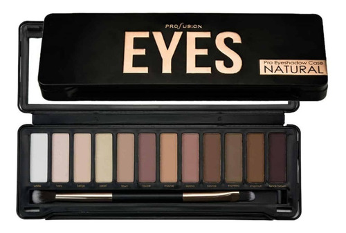 Imagen 1 de 3 de Estuche Con 12 Sombras De Ojos Eyes Pro En Natural Profusion
