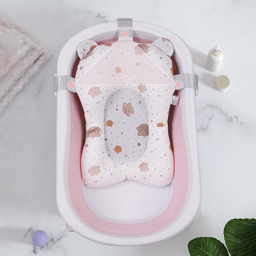 Cojín De Baño Para Bebé Para Bañera Ajustable Blanco