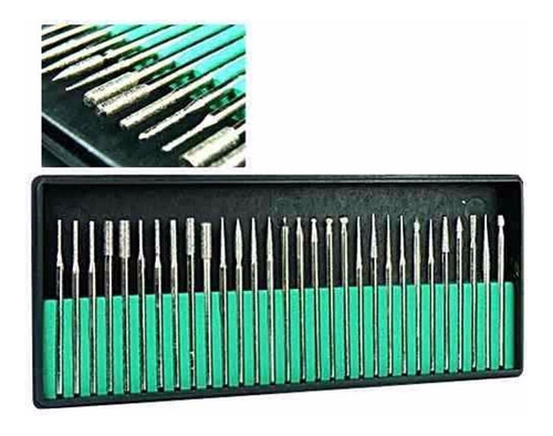 Imagem 2 de 6 de Kit 30 Bits Brocas P Lixa Elétrica Unhas Acrigel Porcelana