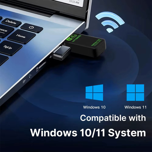 2 X1 Adaptador Usb Wi-fi 6+bluetooth 5.4 D. Band Win 10 E 11