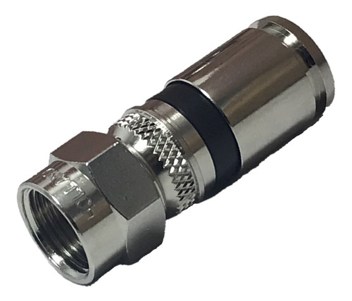 Conector Rg6 Compresion P/ Cable Coaxil Pack X 10