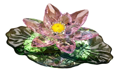 Flor De Loto Decorativa De Cristal