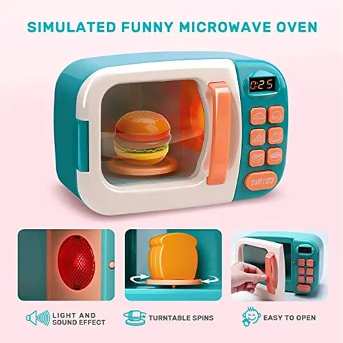 Juego De Juguetes De Cocina Para Microondas Con Piedra Bonit