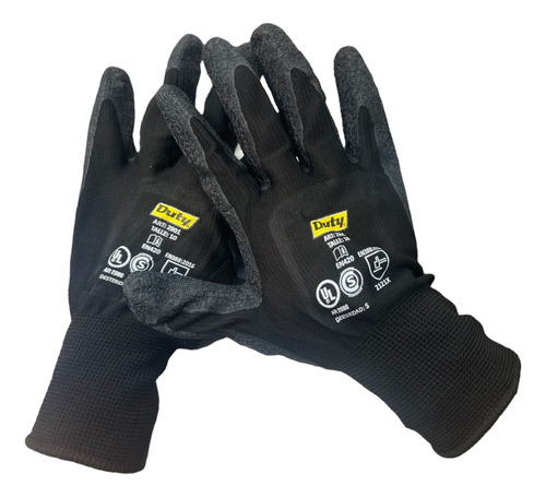 Par Guante Poliester G13 Latex Rugoso Talle 10 Certificado 10 (xl)