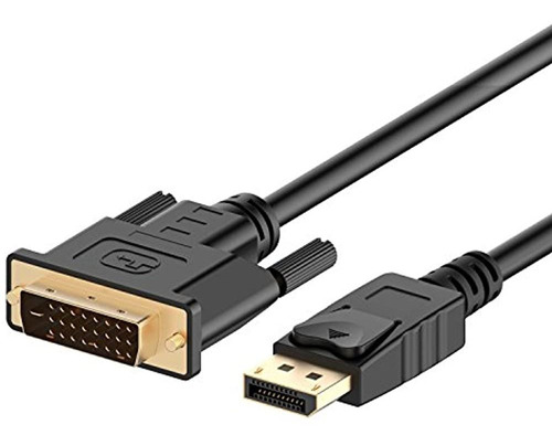 Cable Rankie Displayport (dp) A Dvi, Chapado En Oro, 6 Pies