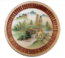 Comprar Plato Decorativo Pintado A Mano Escena Oriental Casa