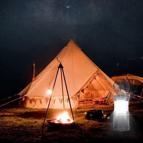 Una Linterna De Camping Led Para Acampar, Linterna Plegable