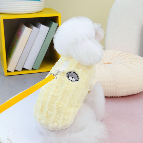 Suéter Suave Para Cachorros, Suéter Tejido Para S Amarillo