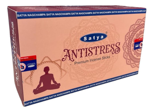 Incenso Meditação Massala Antistress Satya Cx C 12 Var