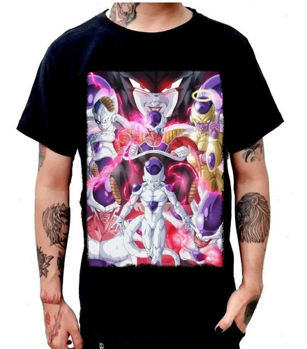 Playera Black Freezer Transformaciones Dragon Ball Super