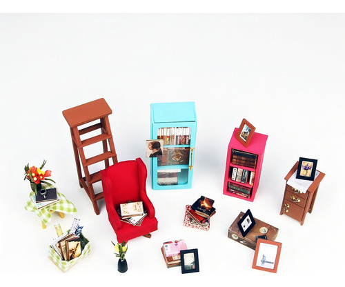 Biblioteca De Sam Miniatura Puzzle 3d Robotime