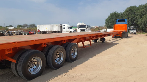 Plataforma 3 E Ejes Extensible 53-80 Pies Venpol Remolques