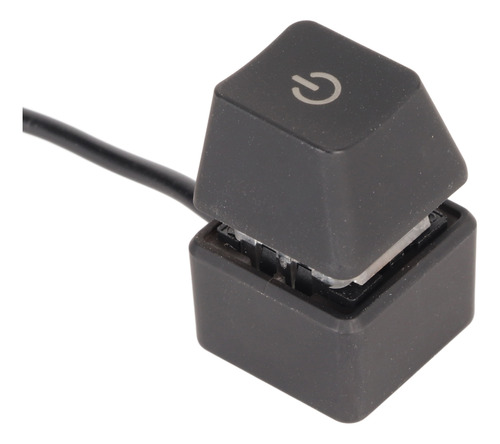 Botón De Encendido Del Ordenador Con Llave Mecánica Azul Ret