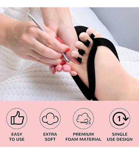 N Kit De 10 Pares De Pantuflas Y Separadores De Dedos