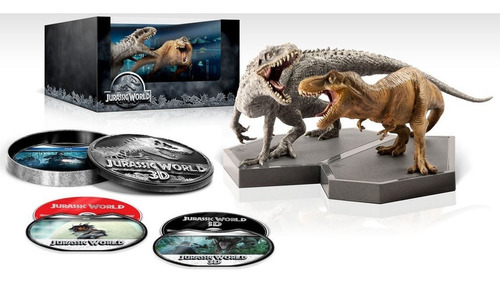 Jurassic World Bluray 3d Limited Edition Gift Box Set Figure