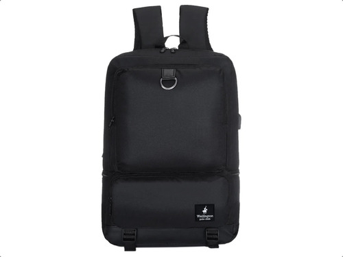 Mochila Antirrobo Smart Carga Celular Tablet Usb Impermeable Hombre Mujer Color Negro