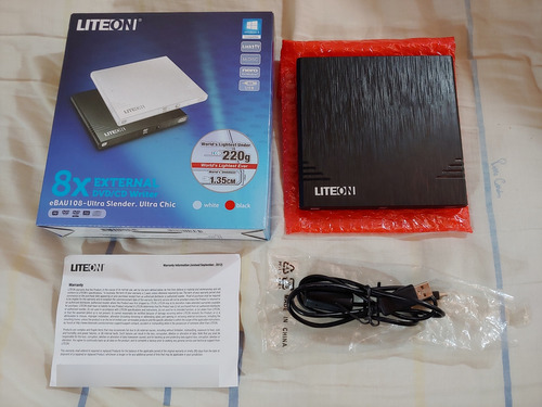 Re Grabadora De Dvd Externa Usb Slim Liteon Ebau108