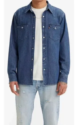 Camisa levis jeans best sale masculina