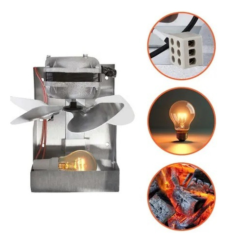 Exaustor Para Alta Temperatura Itc 15cm Com Iluminação